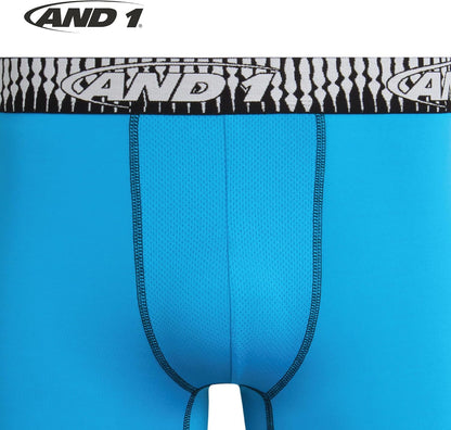 Mens Underwear Boxer Briefs - 5 Pack Performance Stretch Long Leg Boxers for Men with Contour Support Pouch, 9" Inseam